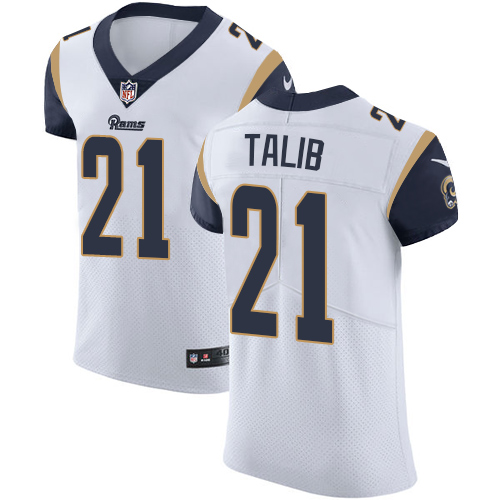 Nike Rams #21 Aqib Talib White Men's Stitched NFL Vapor Untouchable Elite Jersey - Click Image to Close